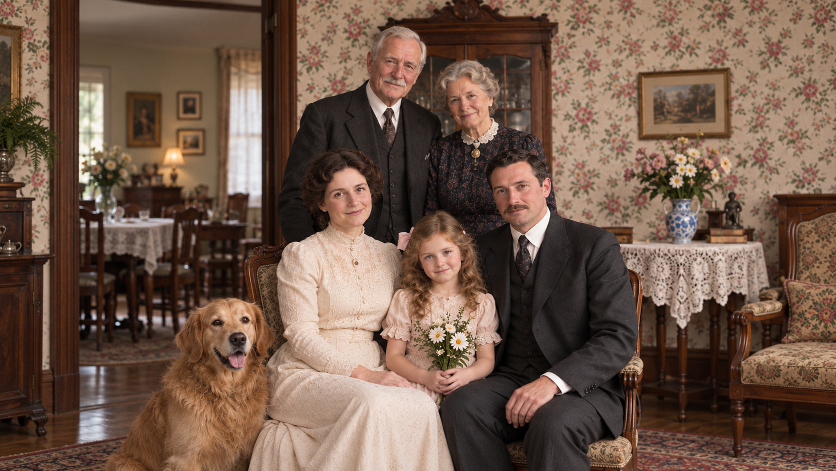Family gatherings and childhood — Color